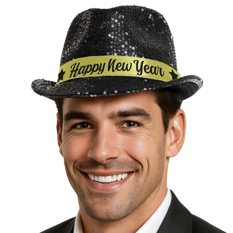 Chapeau Noir Réveillon du Nouvel An