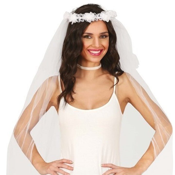 Voile de Mariée avec Couronne