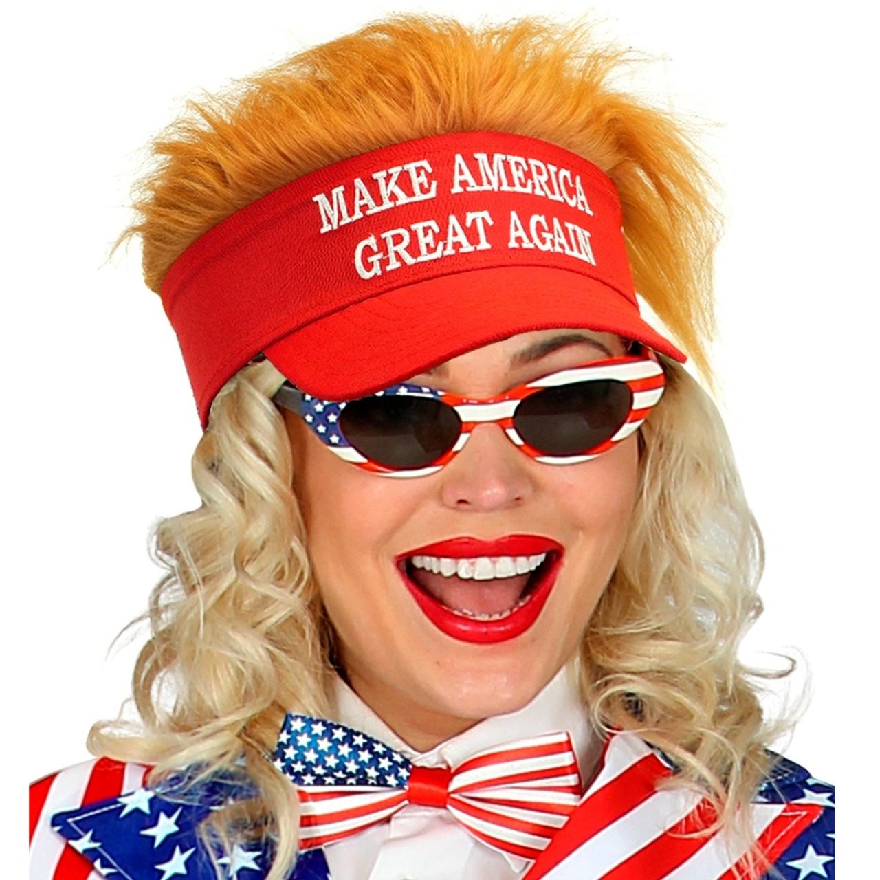Visière avec Cheveux de Président