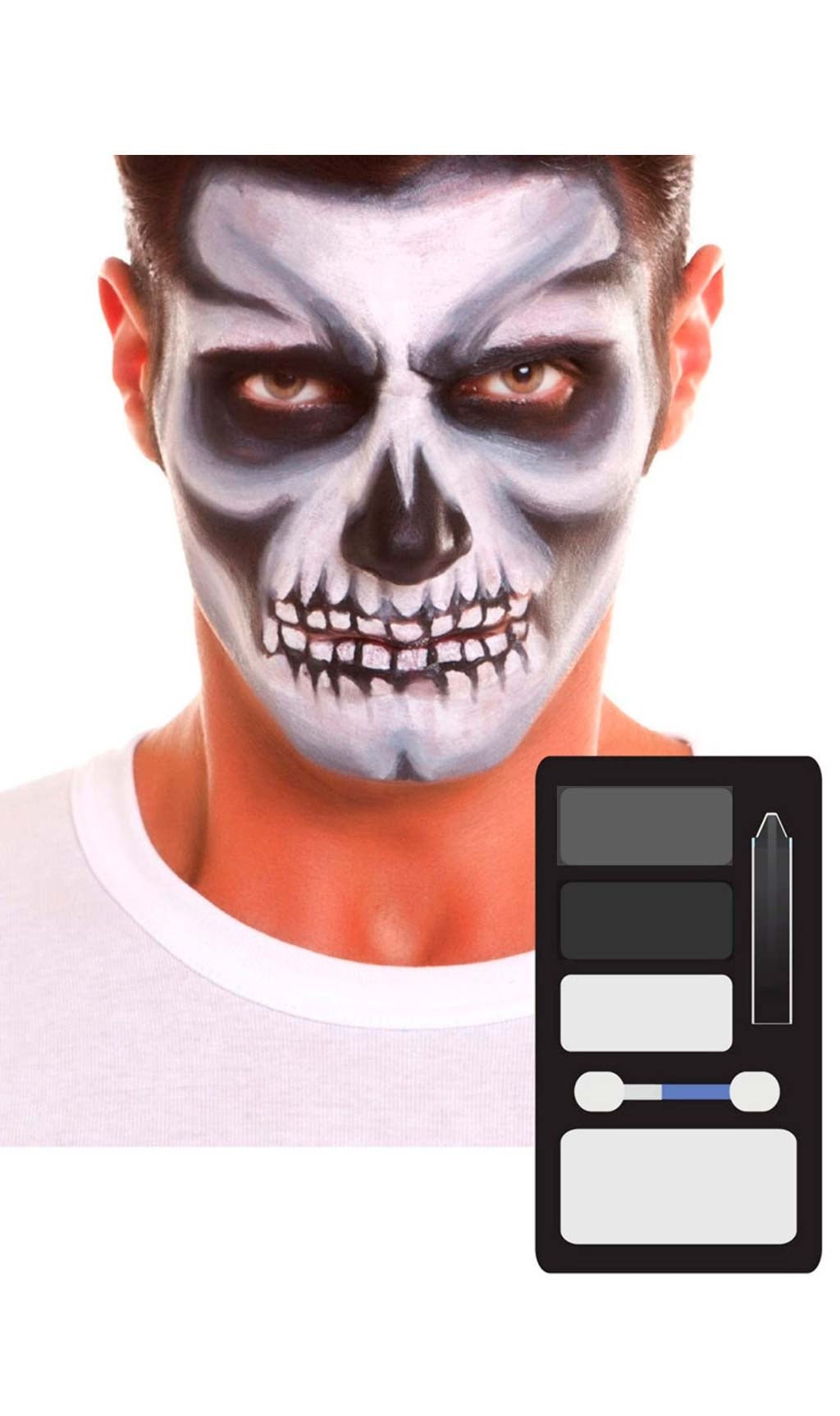 Maquillage tête de mort pour Halloween 
