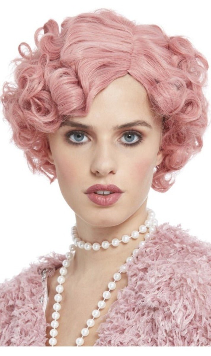 Perruque Années 20 Rose
