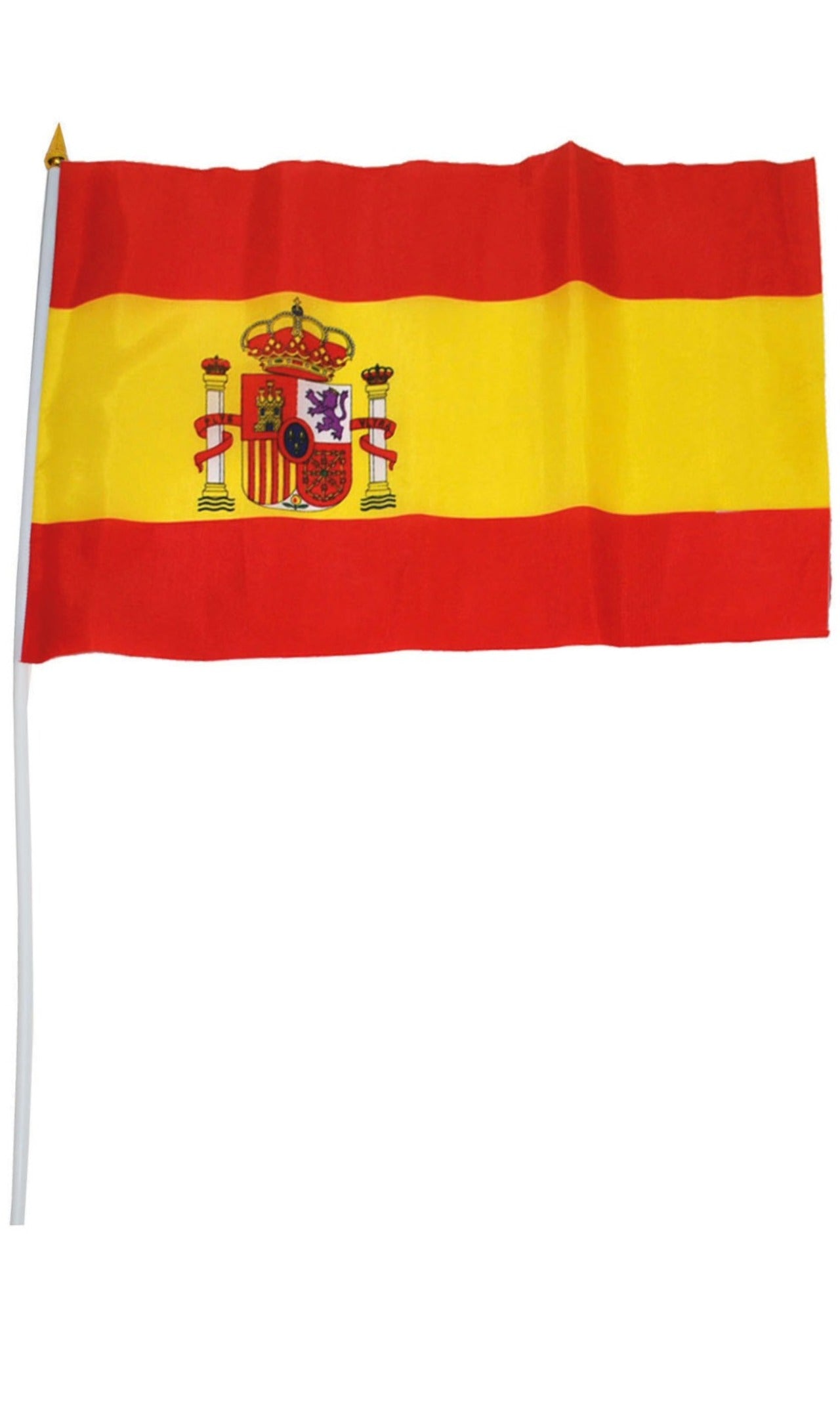 Drapeau de l'Espagne avec bâton