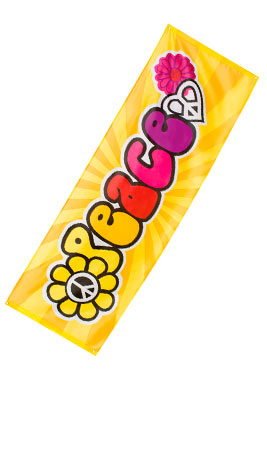 Drapeau Hippie Peace