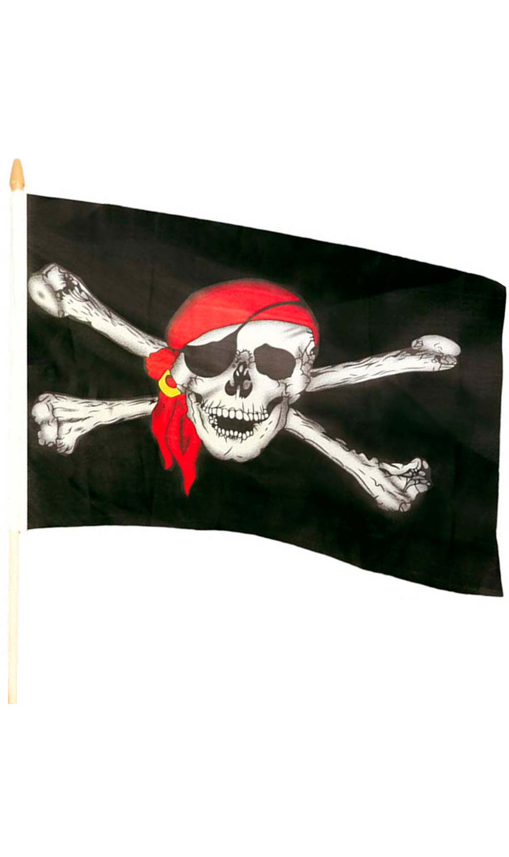 Drapeau Pirate avec Tête de mort  Costumalia by Monsieur Deguisement