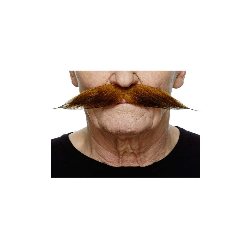 Bigote Castaño Profesional 068-MG | Don Disfraz