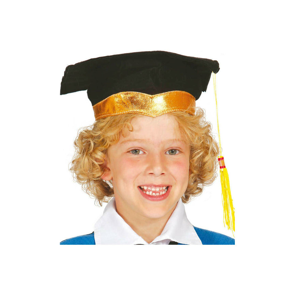 Birrete Graduado Dorado infantil | Don Disfraz