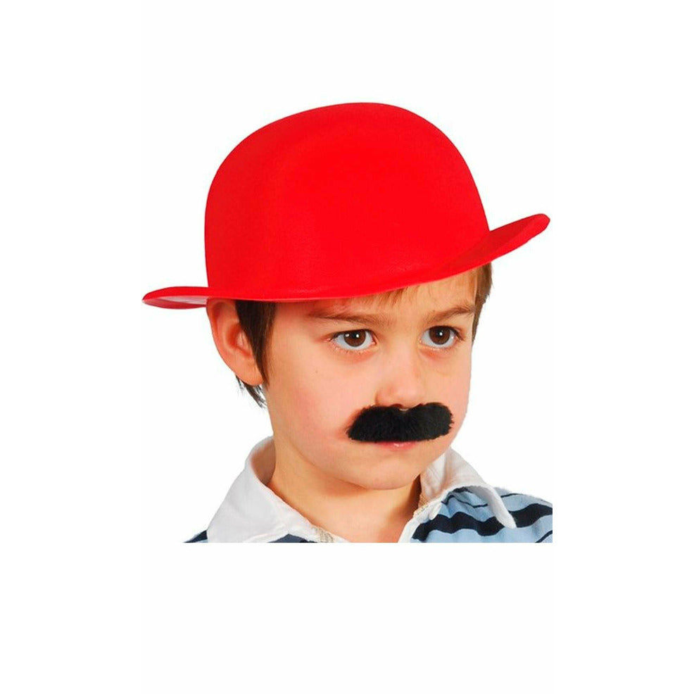 Bombín Flocado Rojo infantil | Don Disfraz