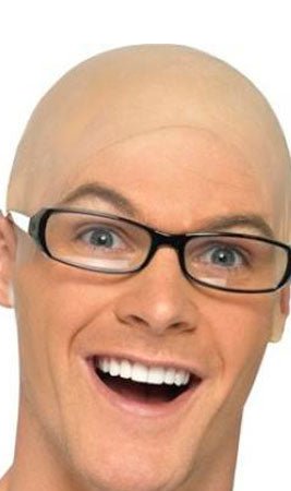 Crâne chauve en Latex Court