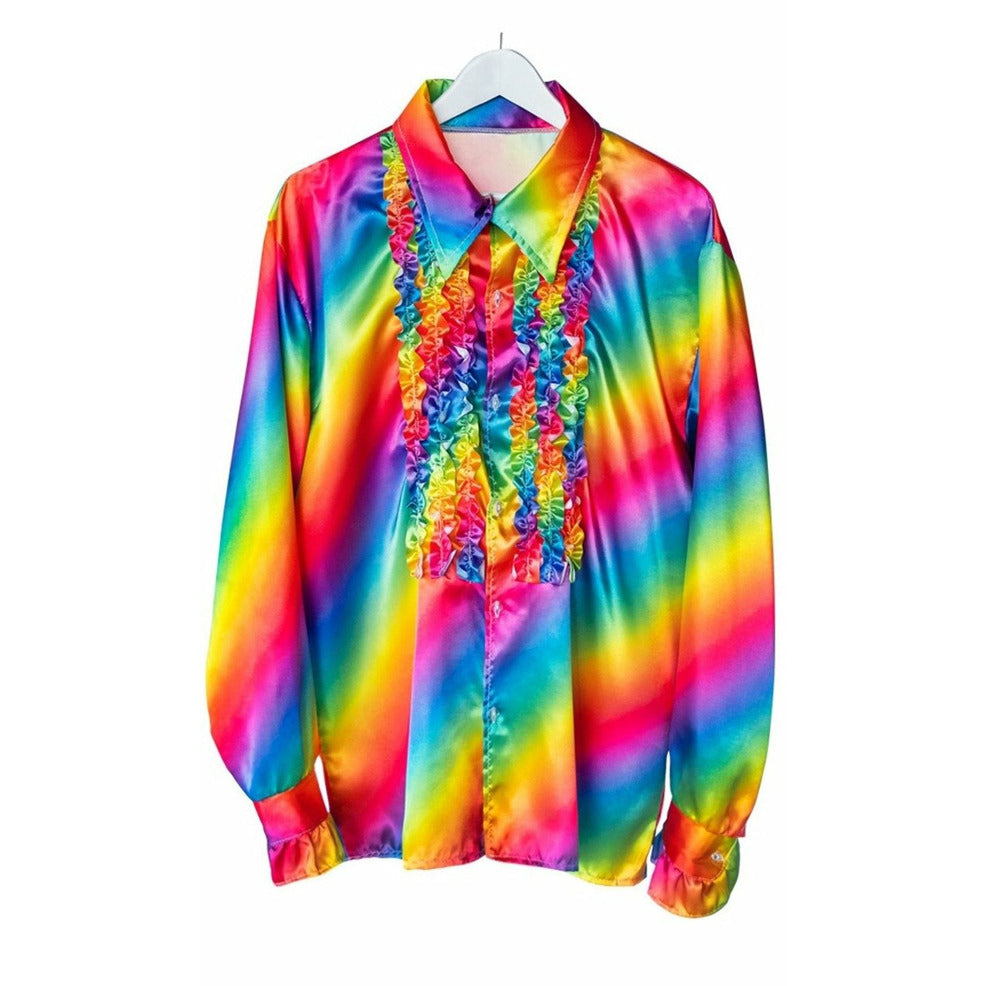 Camisa Disco Multicolor para adulto | Don Disfraz