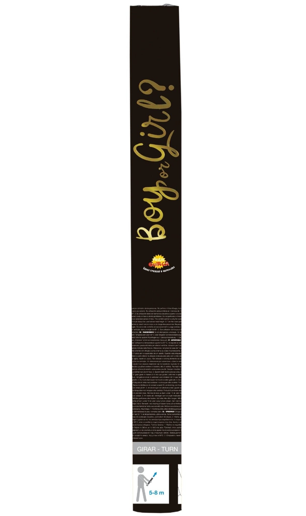 Canon à Confettis Bleus Gender Reveal Baby 40cm