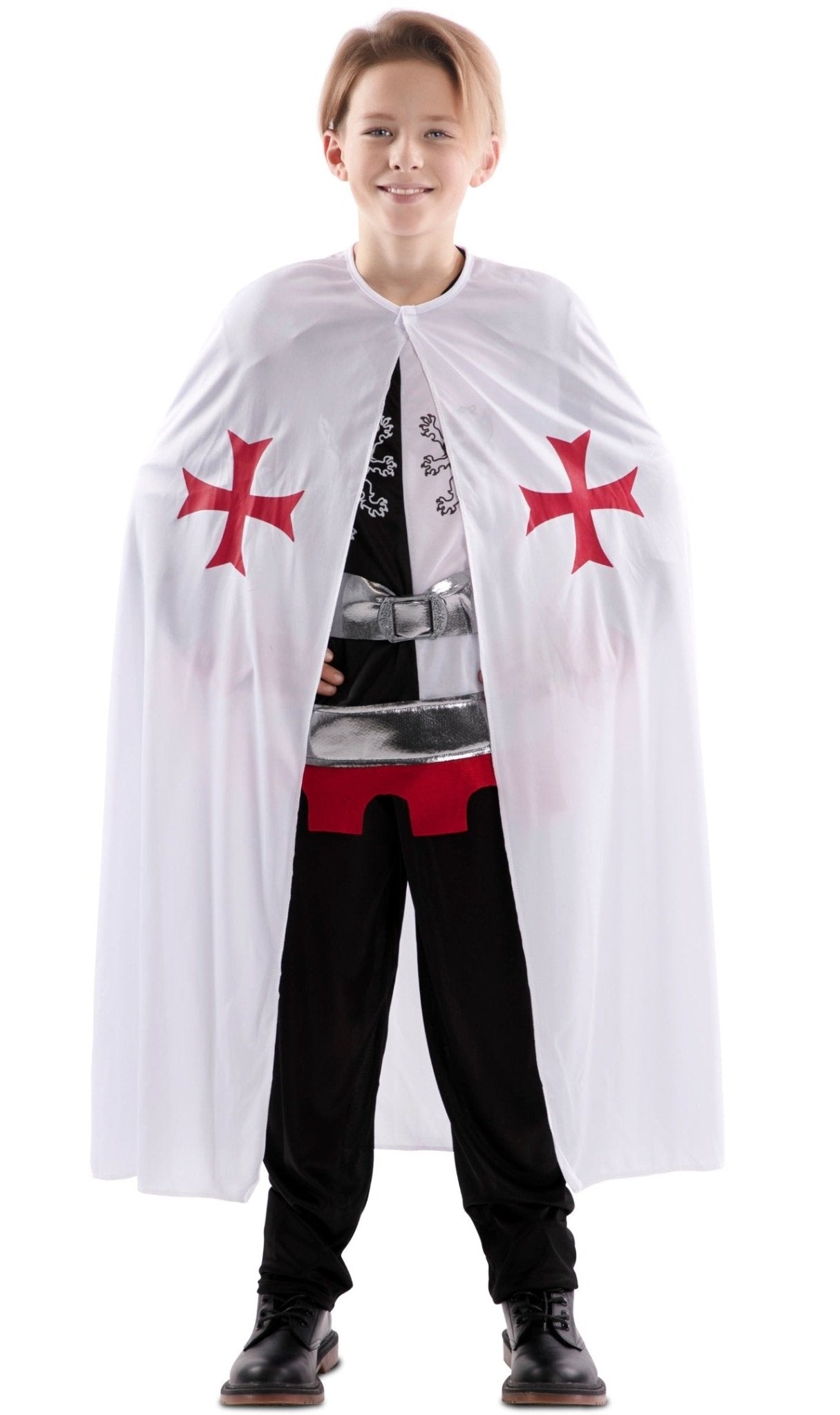 Cape de Chevalier Médiévale Blanche pour enfant