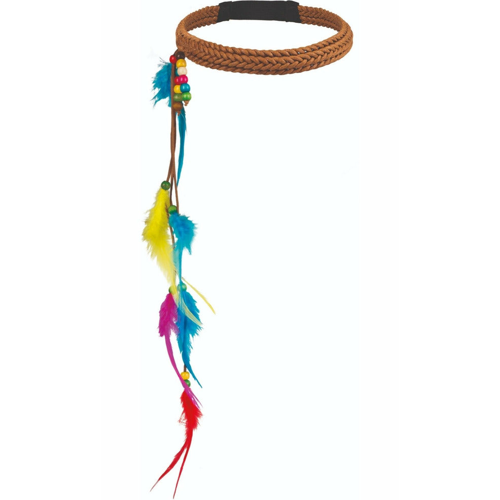 Cinta de Hippie Plumas | Don Disfraz