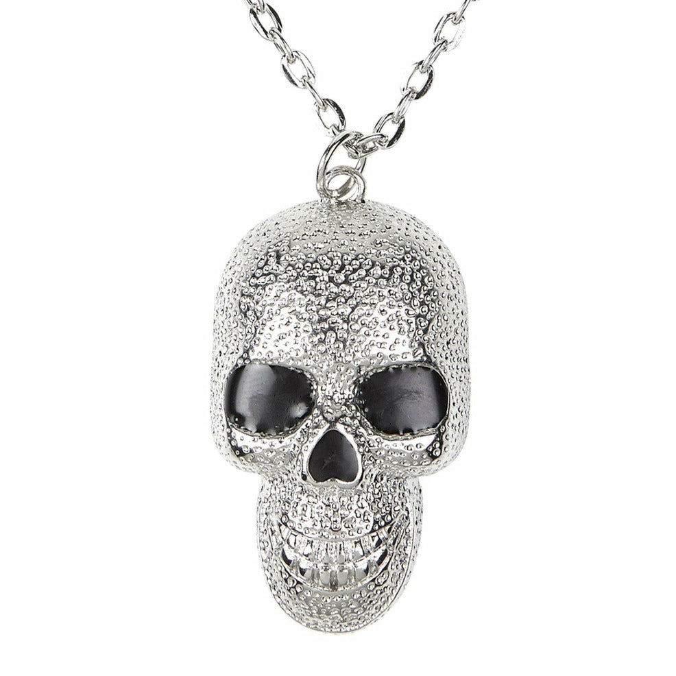 Collar de Calavera Plateado | Don Disfraz