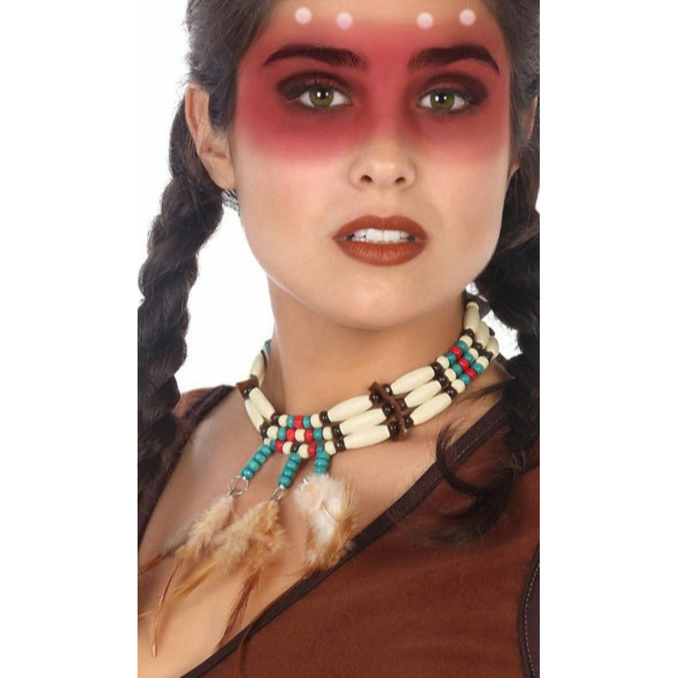 Collar Indio con Plumas | Don Disfraz