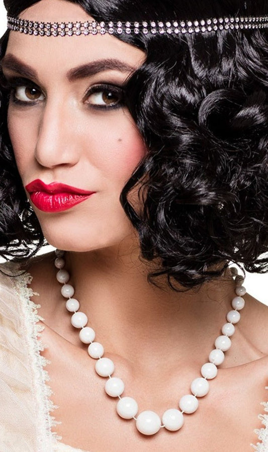 Collier de perles blanches