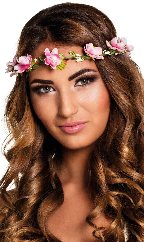 Couronne de Fleurs Roses