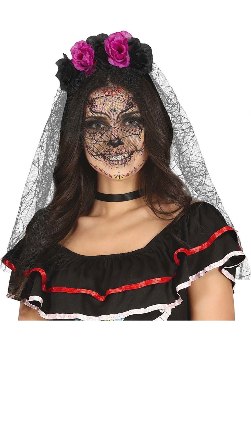 Serre-tête Catrina Violet avec Voile