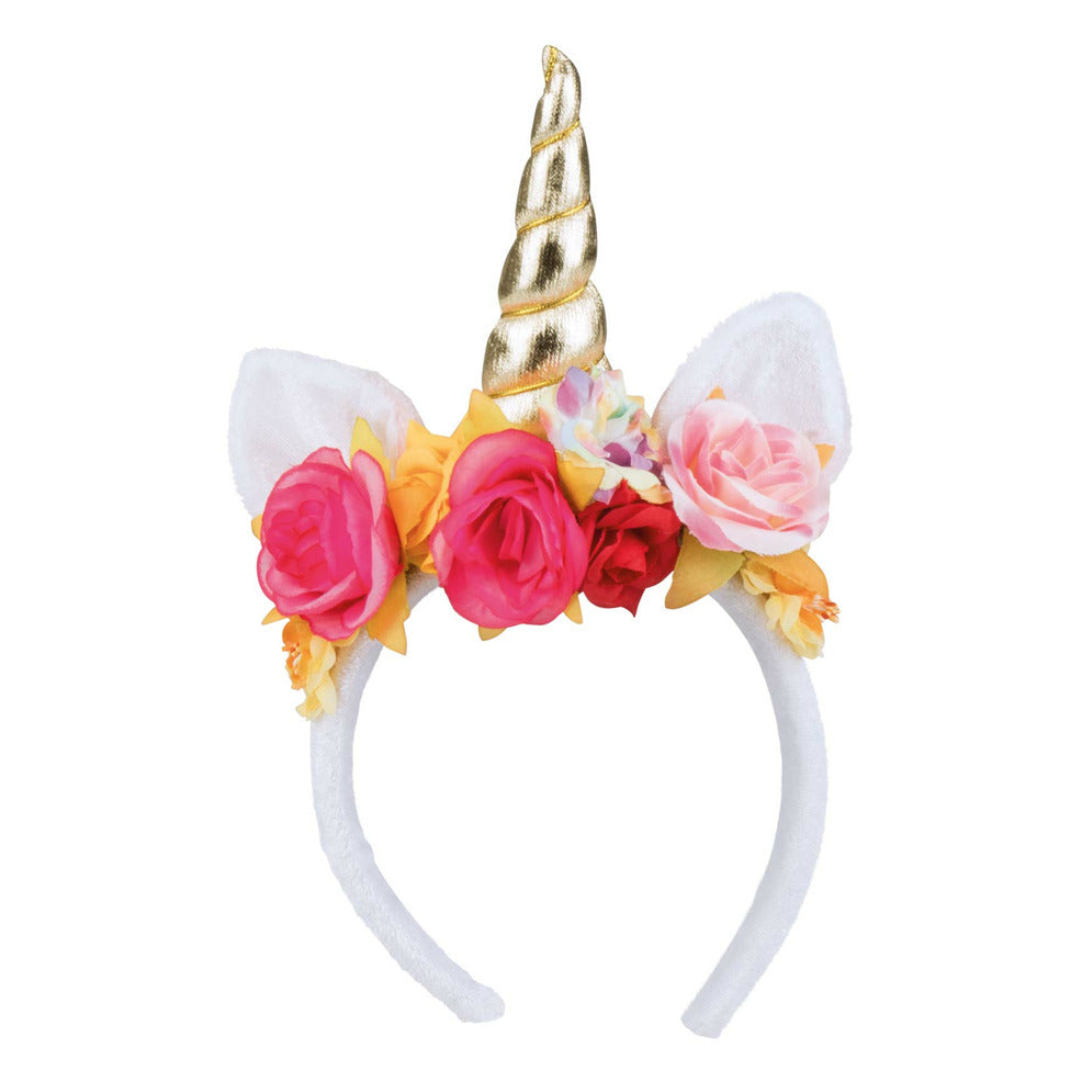 Serre-tête licorne femme Serre-tête licorne blanc rose adulte déguise Serre-tête licorne femme Serre-tête licorne blanc rose adulte déguise