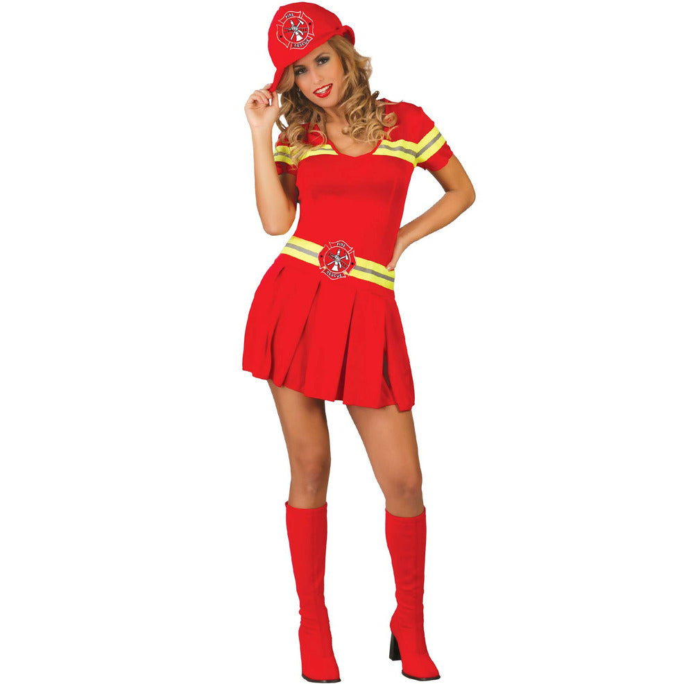 Disfraz de Bombera Rojo para mujer | Don Disfraz
