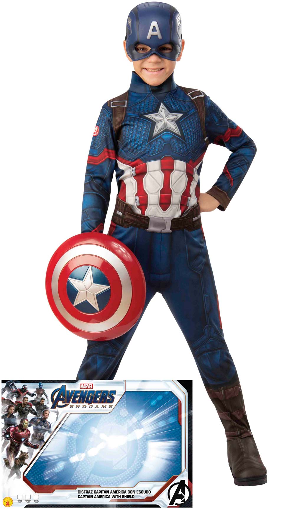 Déguisement de Captain America™ avec Bouclier pour garçon