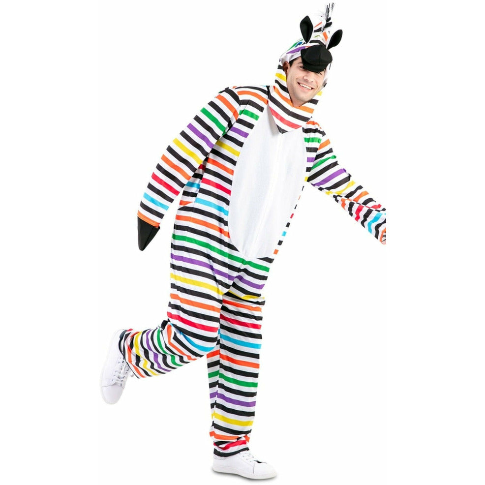 Déguisement - Costume de zèbre Safari - Adulte - Polyester - Inclus Déguisement - Costume de zèbre Safari - Adulte - Polyester - Inclus