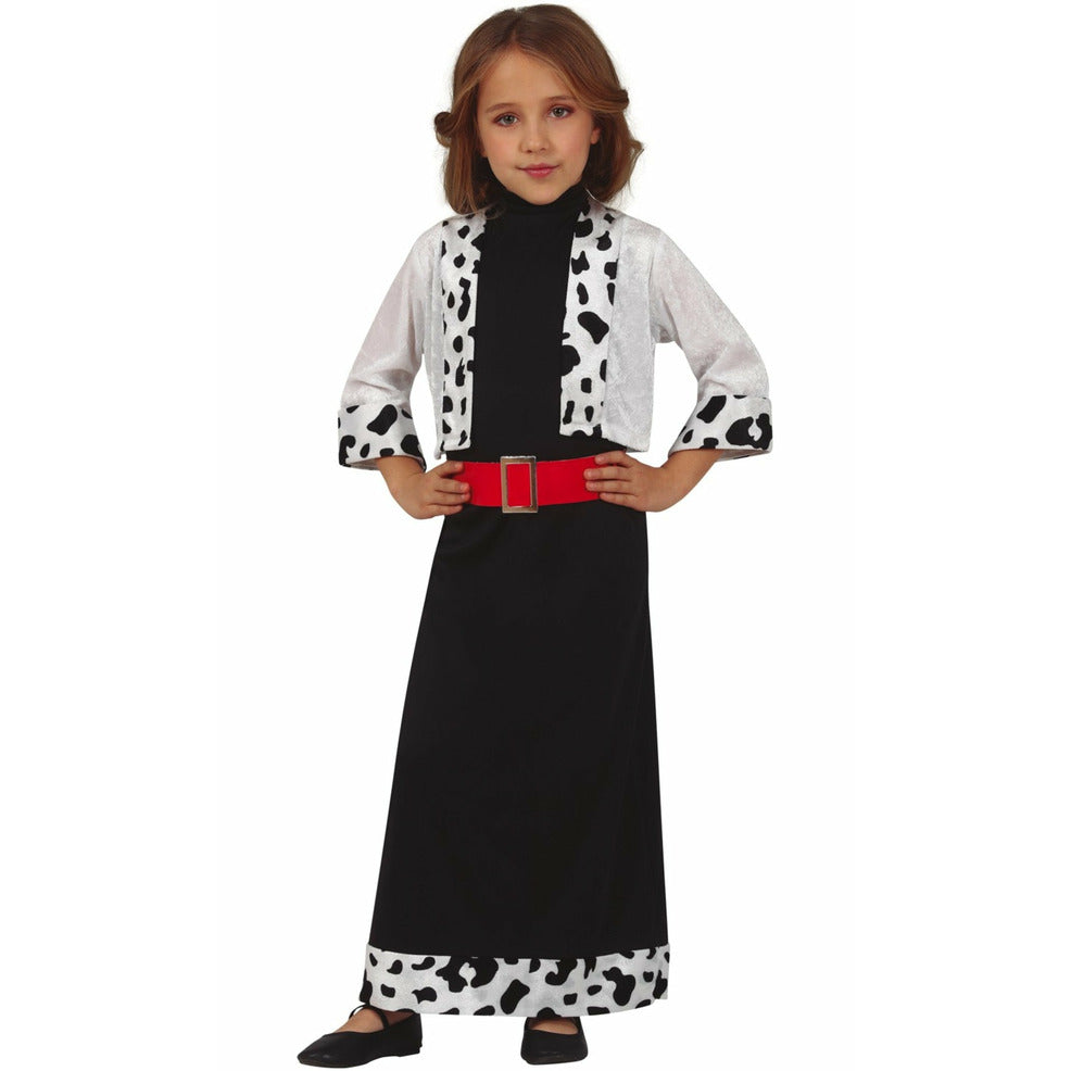 Disfraz de Cruella Villana para niña | Don Disfraz