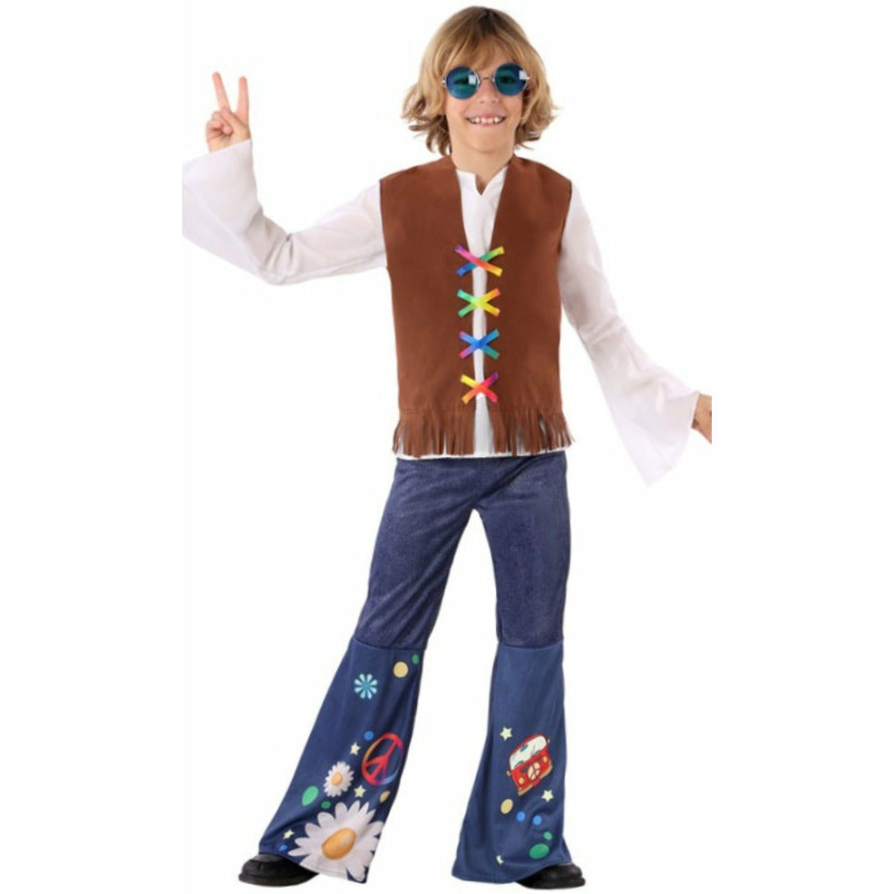 Disfraz de Hippie Alegre para niño | Don Disfraz