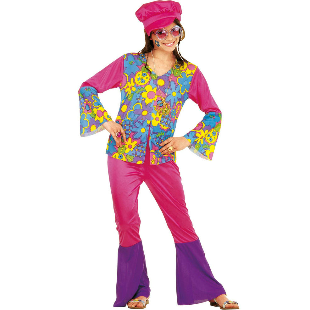 Disfraz de Hippie Retro para niña | Don Disfraz