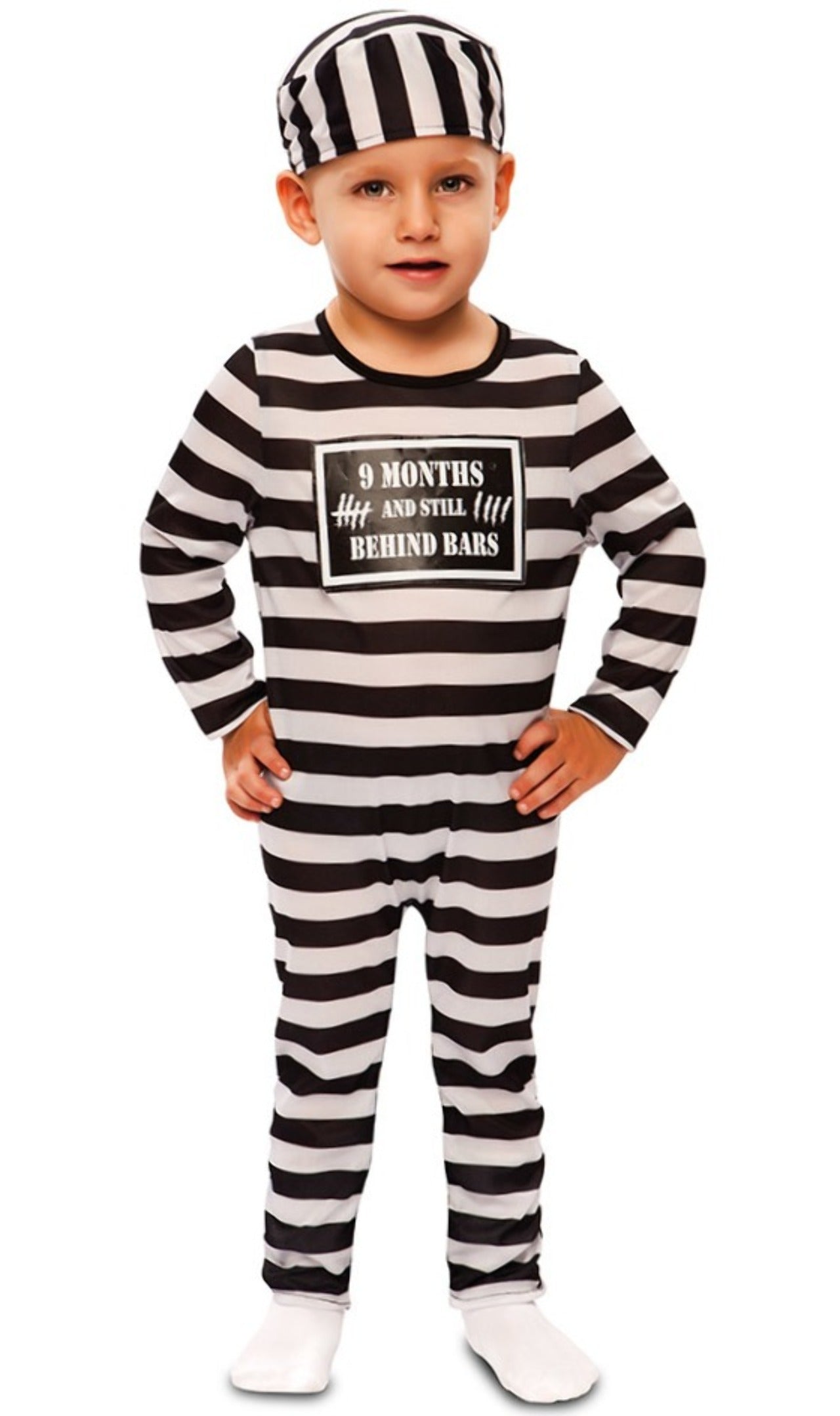 Disfraz de Preso Rayas para bebé I Don Disfraz