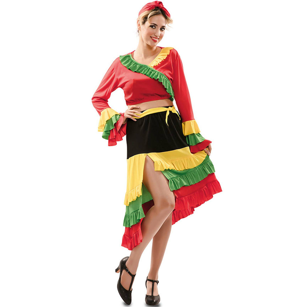 Disfraz de Rumbera Volantes para mujer | Don Disfraz