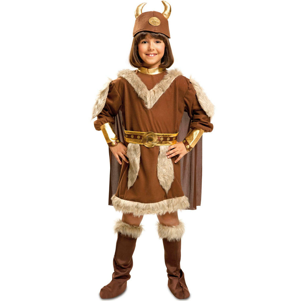 Disfraz de Vikinga Halldora para niña | Don Disfraz