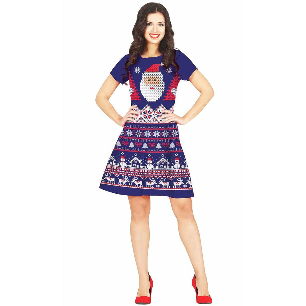 Disfraz de Navidad Azul para mujer | Don Disfraz