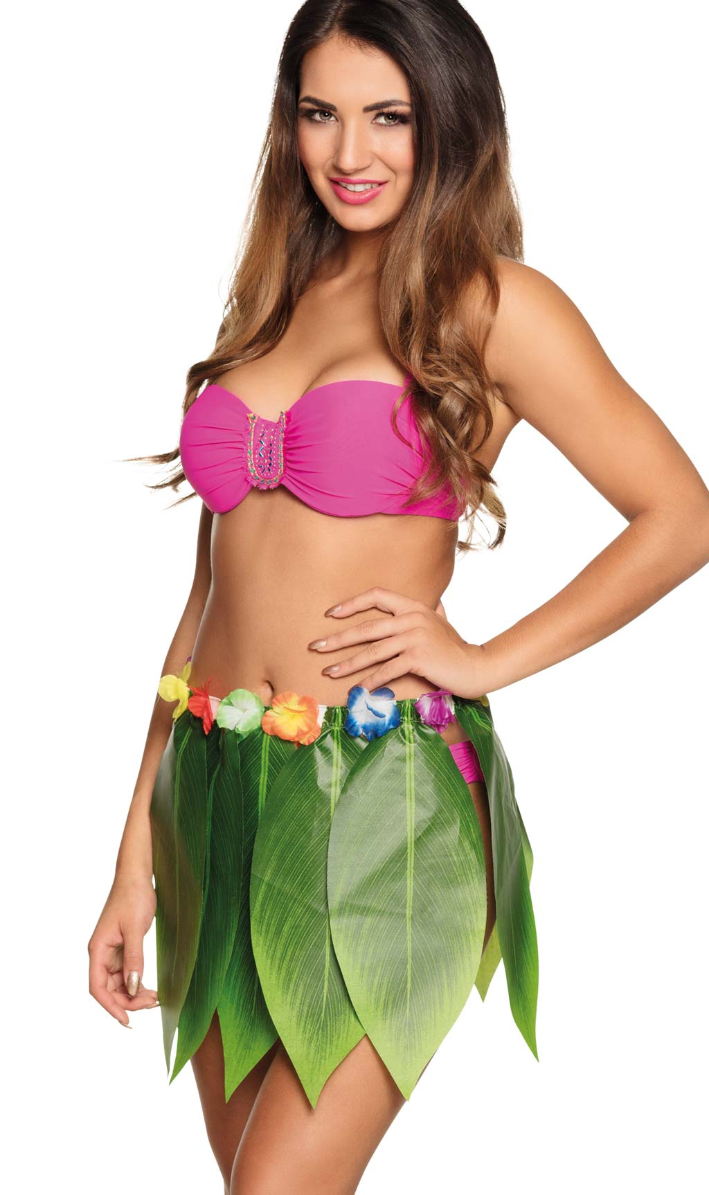 Jupe Hawaïenne avec Feuilles de Palmier