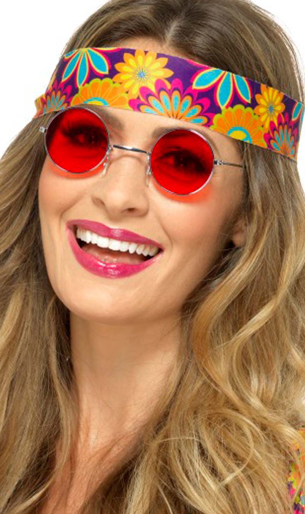 Lunettes Rondes Rouges