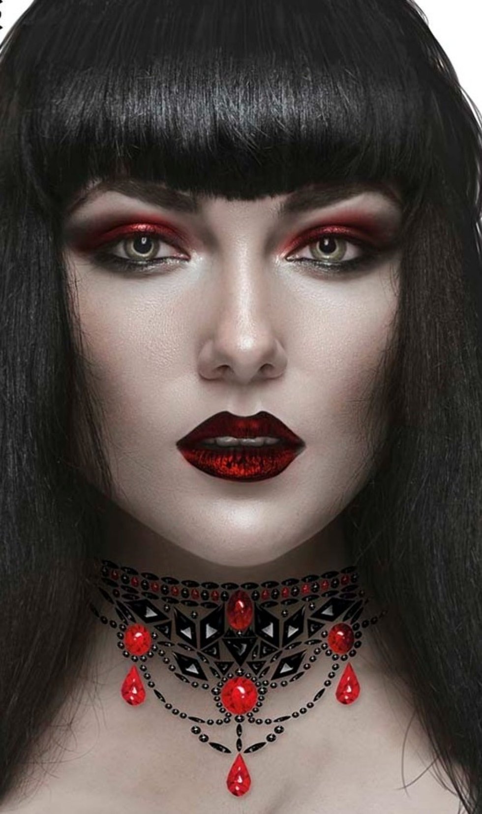 Strass Choker Gothique