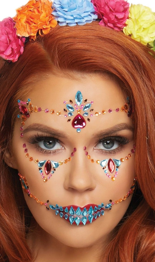 Strass pour Visage Dia de Los Muertos Luxe