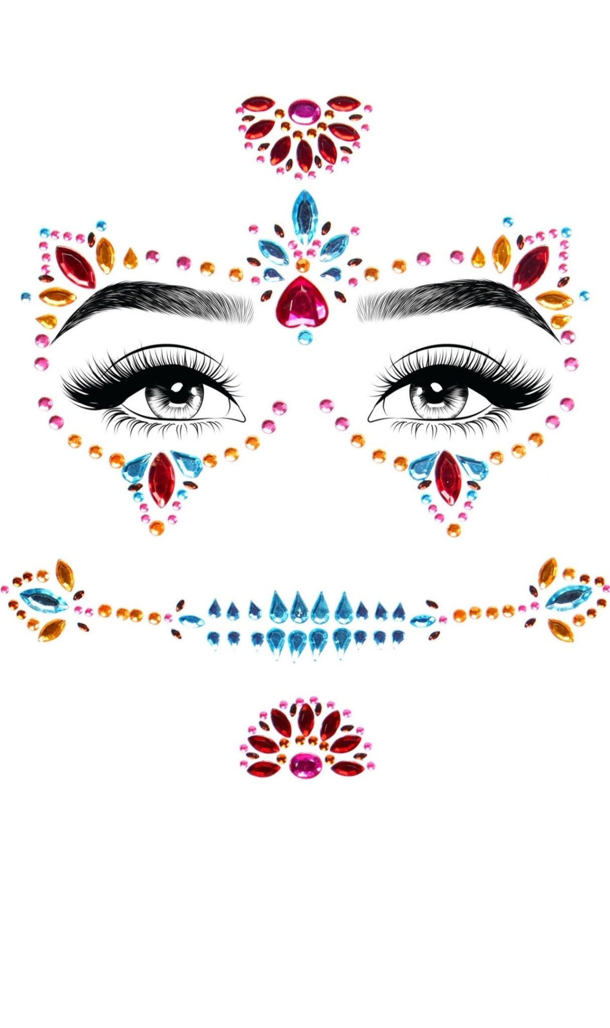 Strass pour Visage Dia de Los Muertos Luxe
