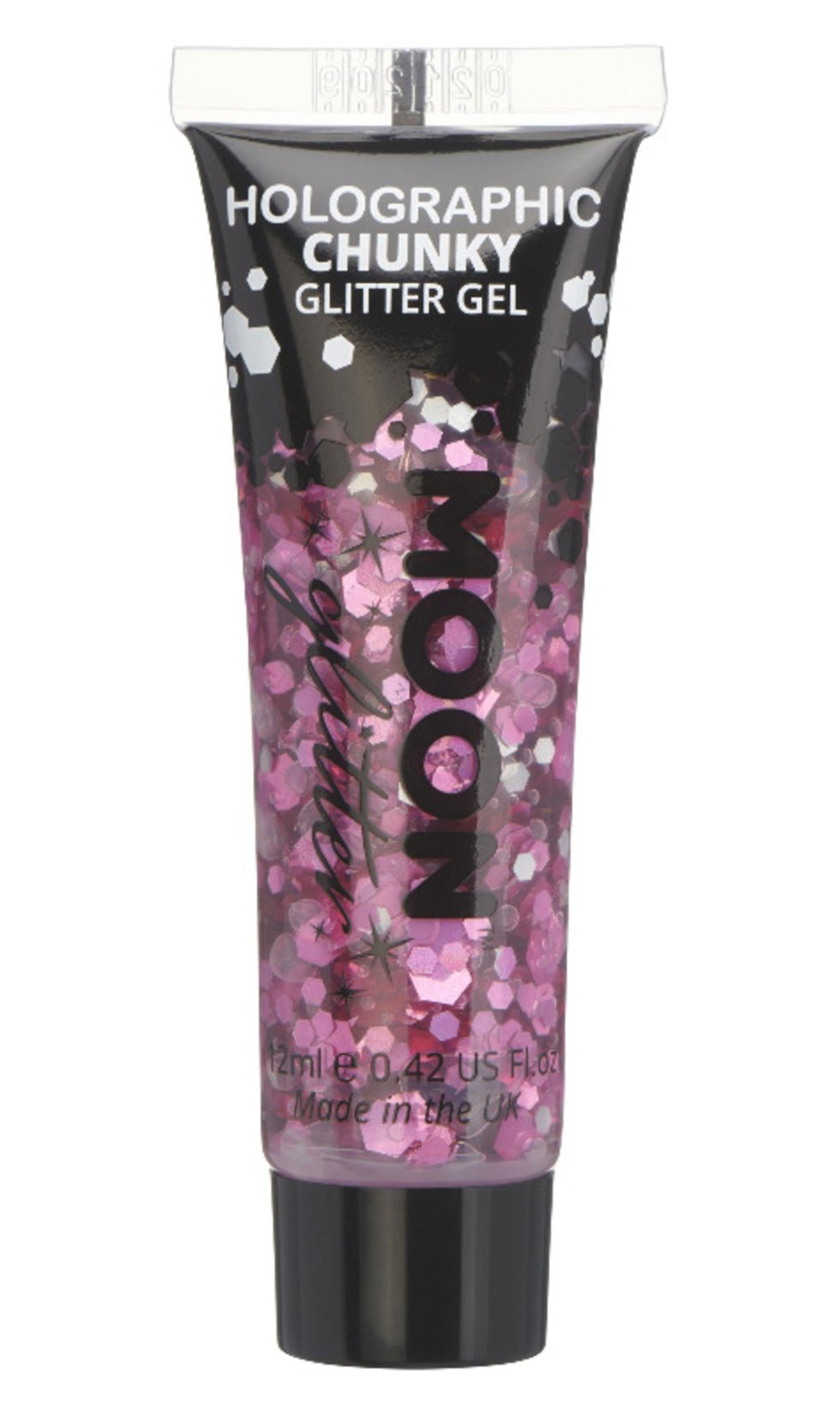 Gel à paillettes grandes roses holographique