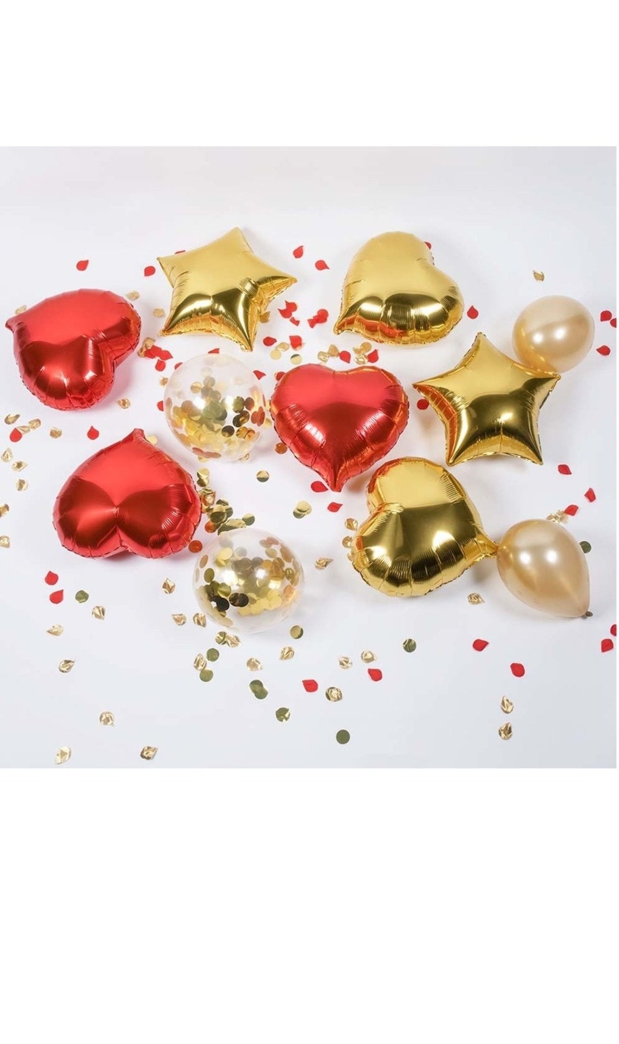 Ballon d'aluminium à cœur rouge