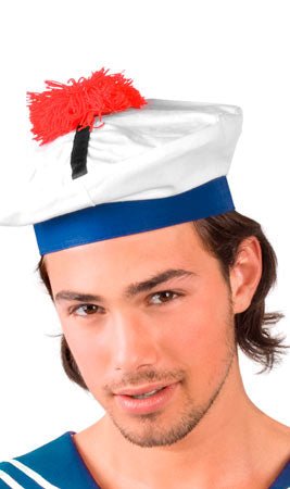 Chapeau Marin Pompon Rouge
