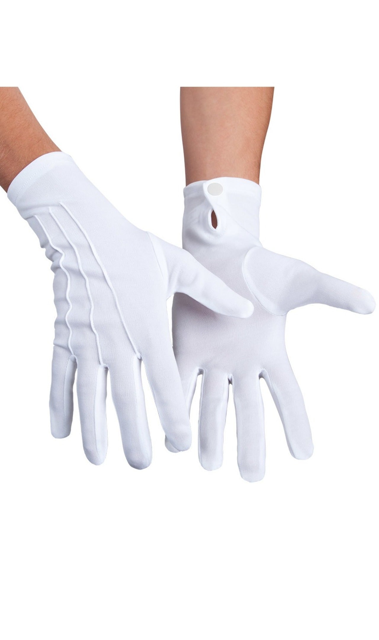 Gants courts blancs