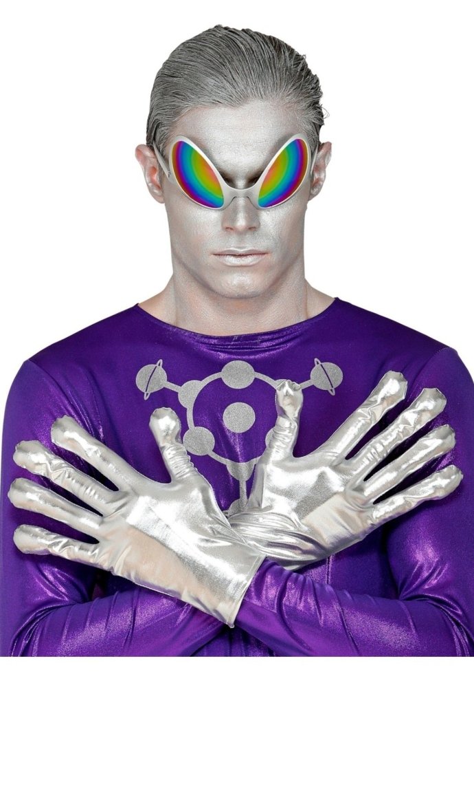 Gants de Alien argenté