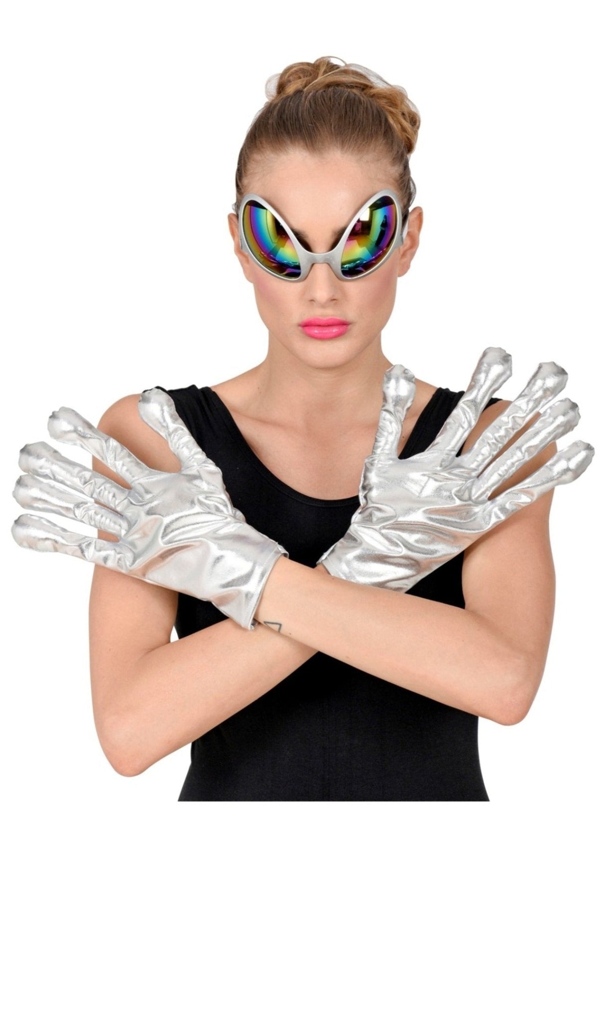Gants de Alien argenté
