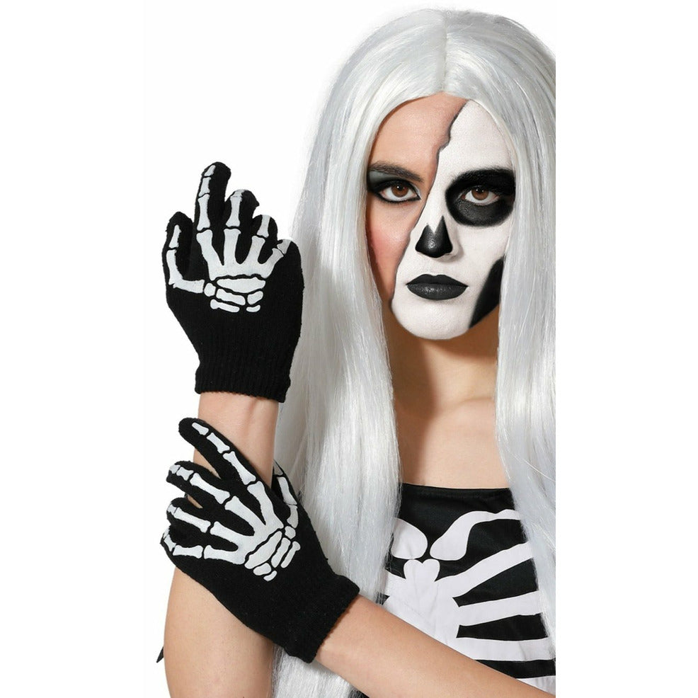 Guantes de Esqueleto Cortos Eco | Don Disfraz