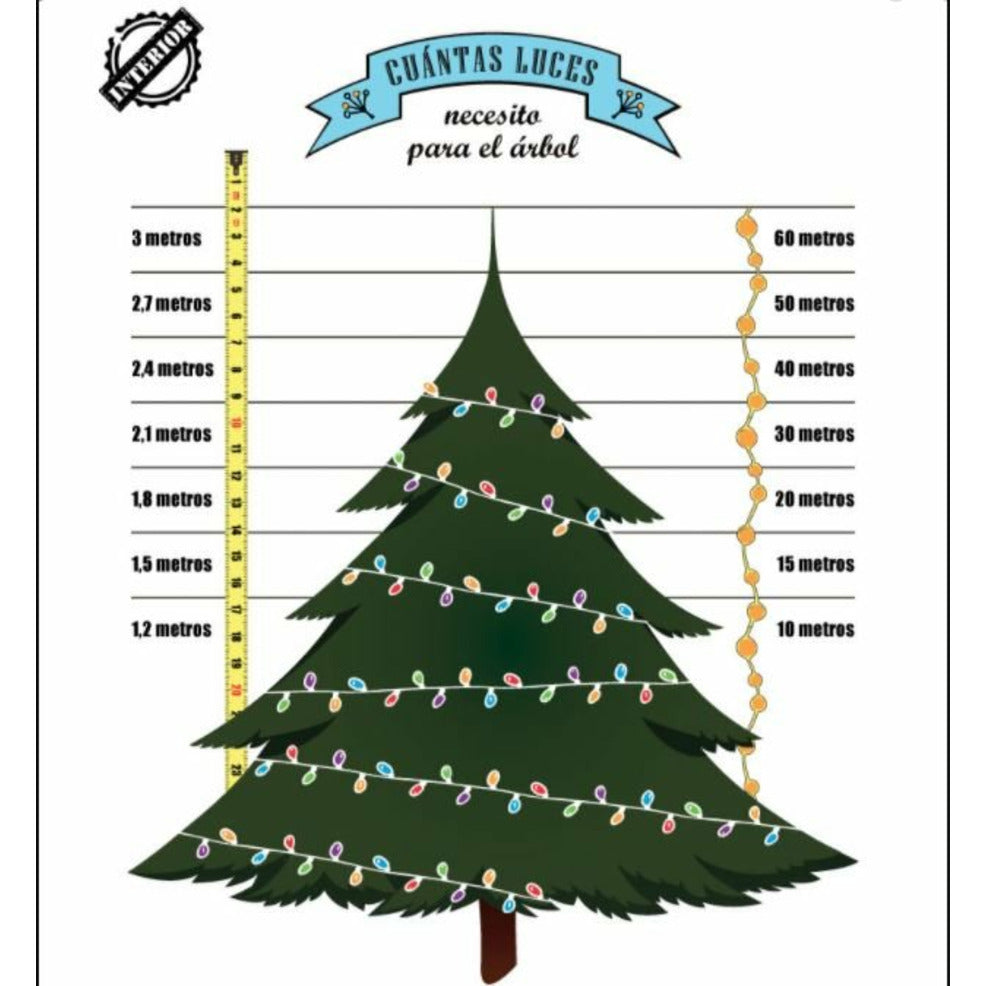Luces de Navidad 11m Multicolor 560 Bolas Led Ext. | Don Disfraz