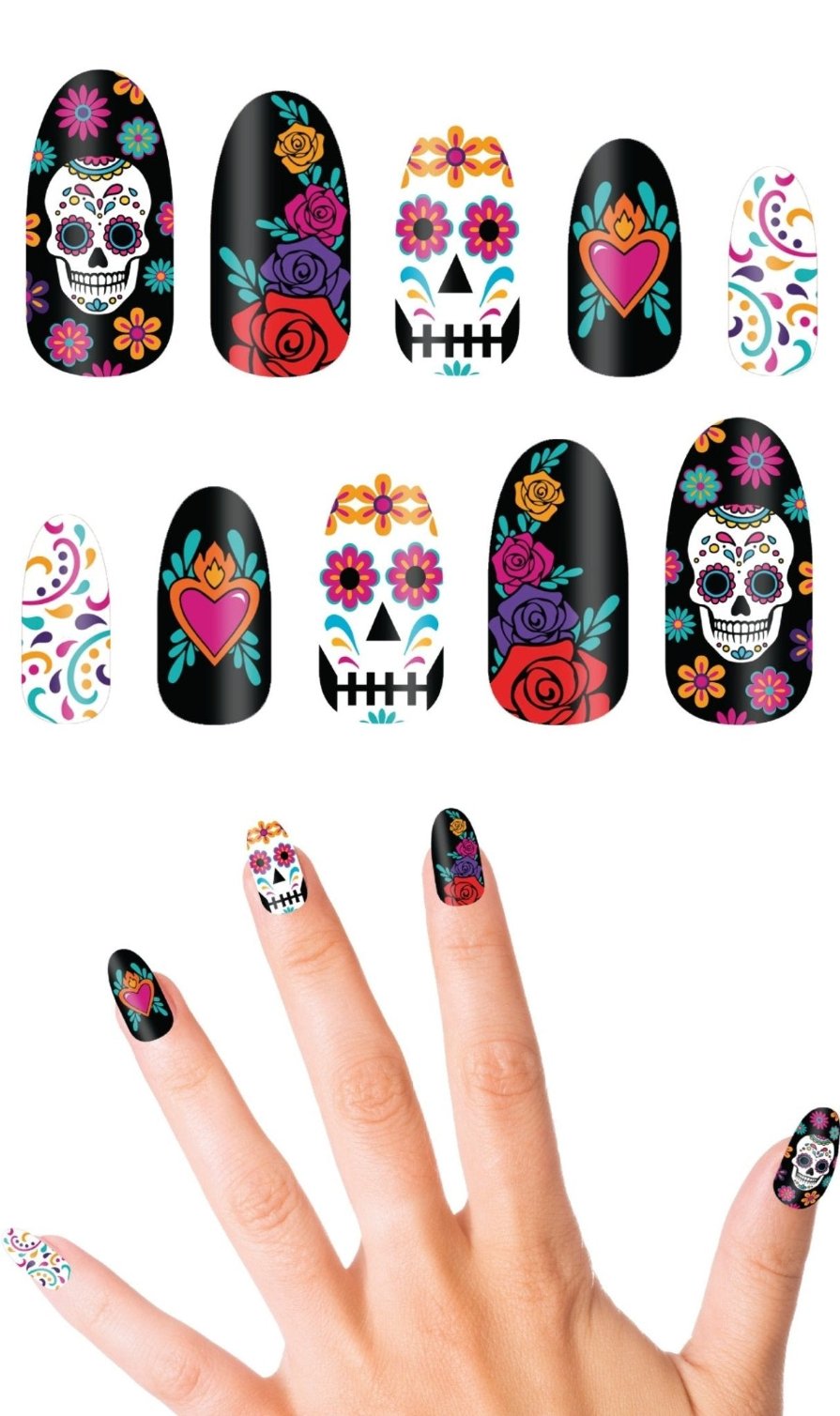 Kit de 10 ongles de Catrina