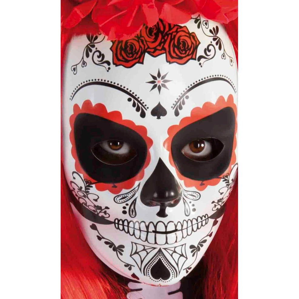 Máscara de Catrina Rosas | Don Disfraz
