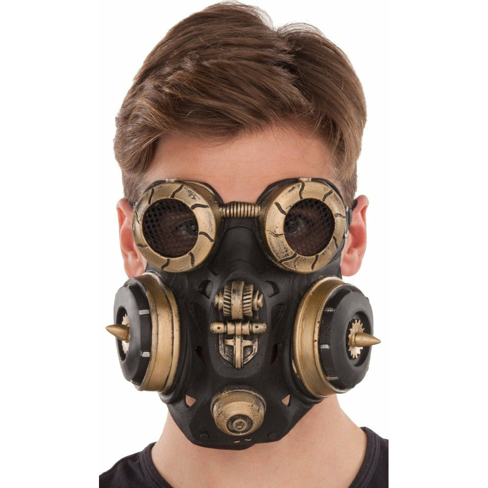 Máscara de látex Steampunk Antigás | Don Disfraz