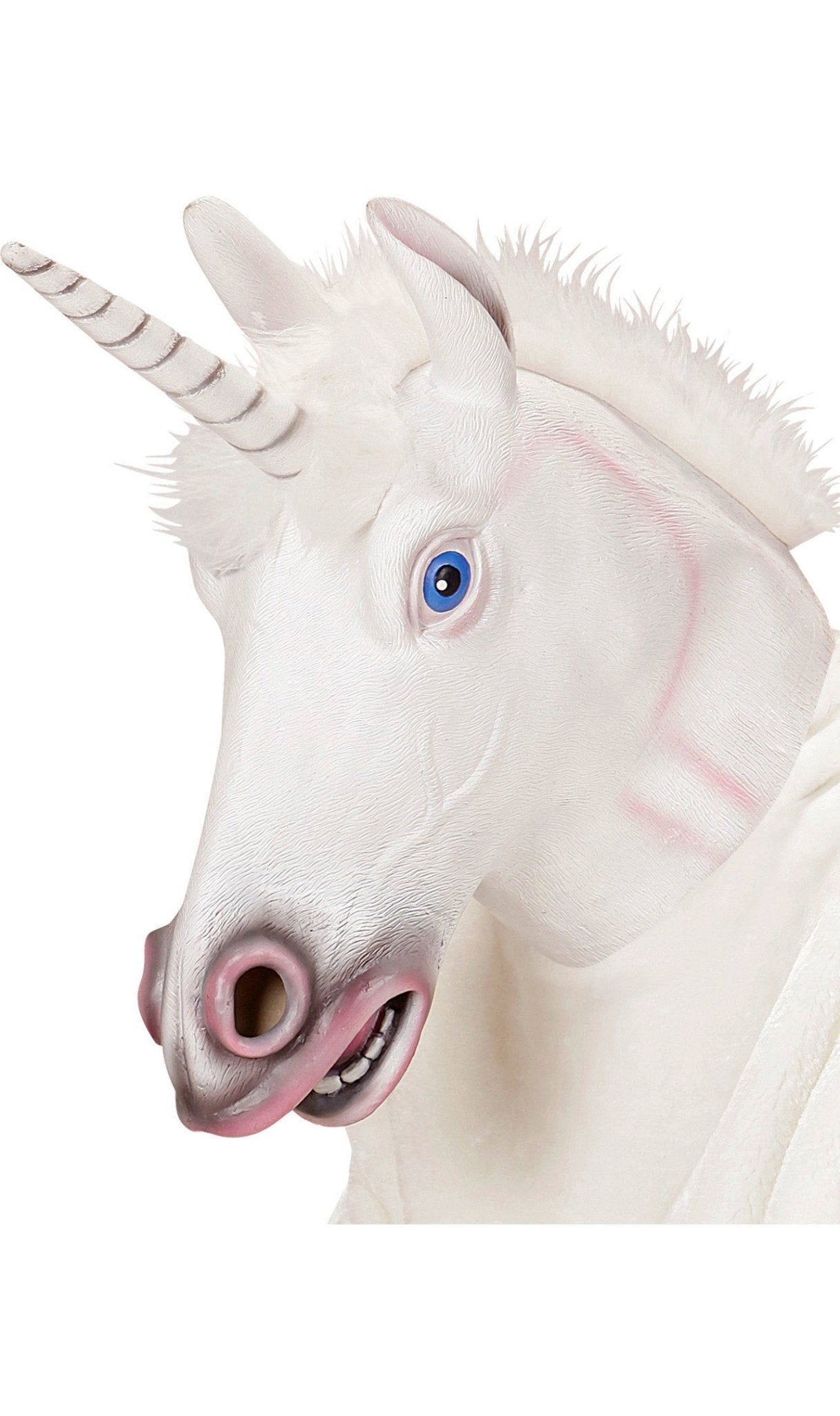 Masque Latex Licorne Blanc