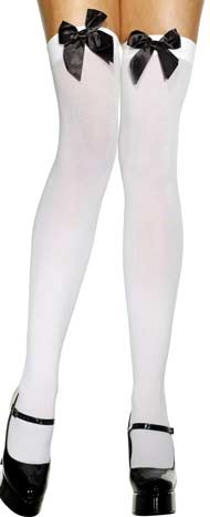 Bas blancs Noeud Noir